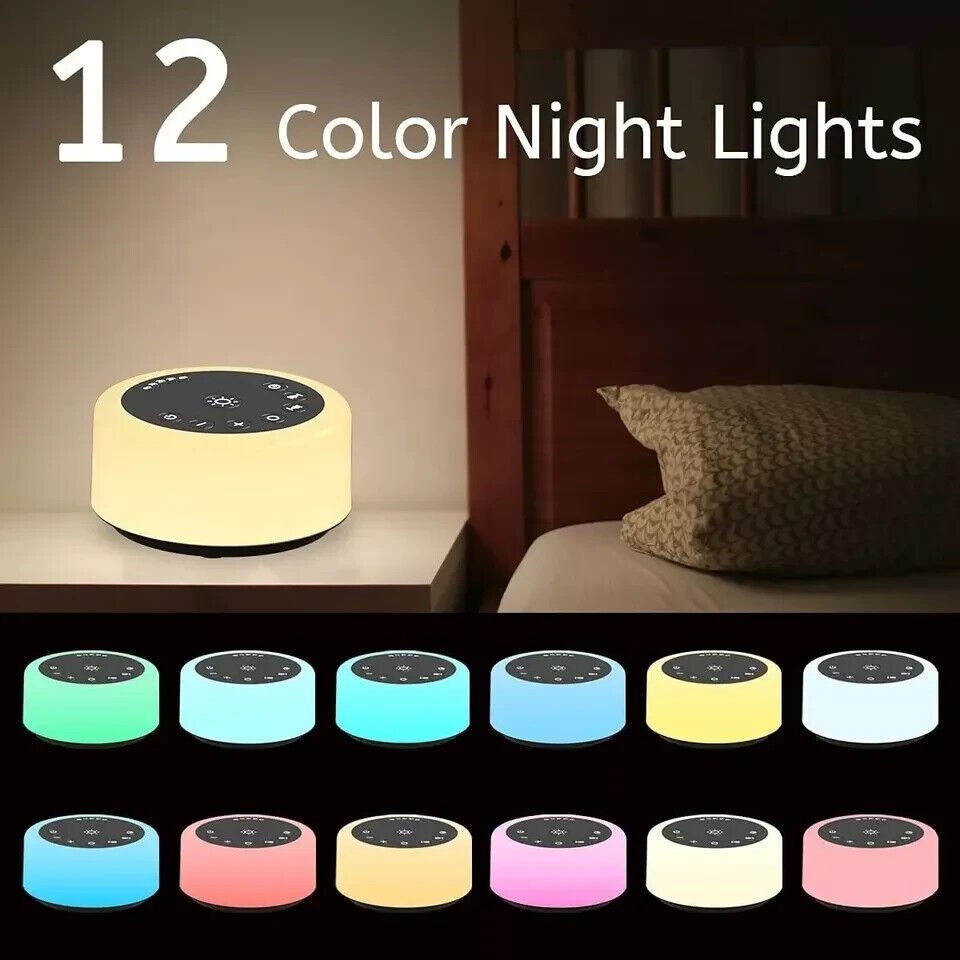 Colournoise Sound Machines White Noise Machine 12 Colors Night Light Brown Noise - Image 5