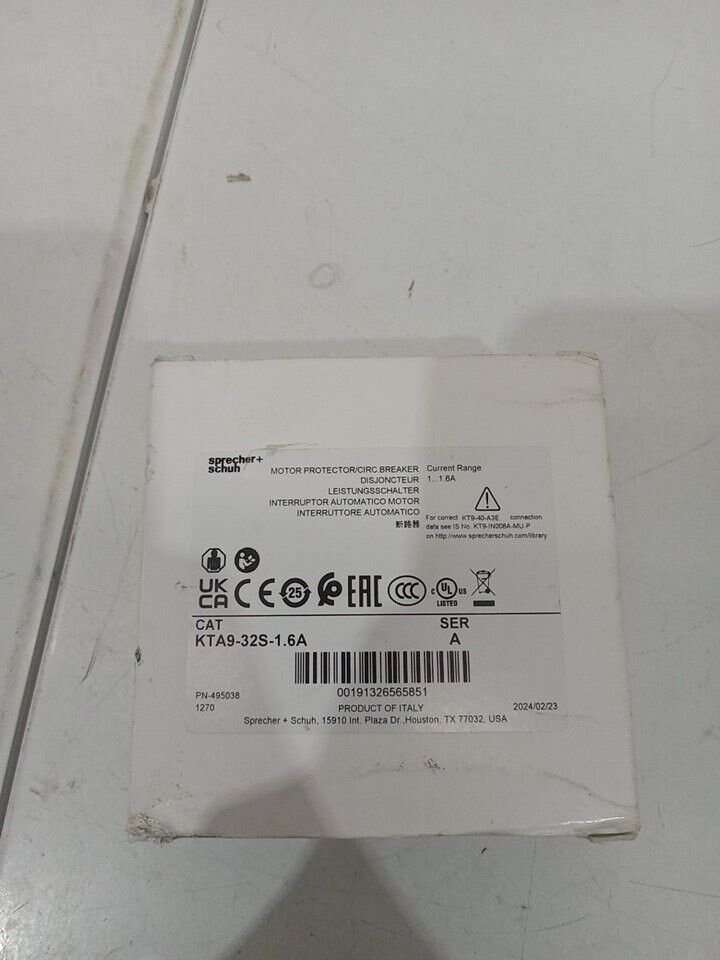 Sprecher & Schuh KTA9-32S-1.6A motor protection circuit breaker - Image 8