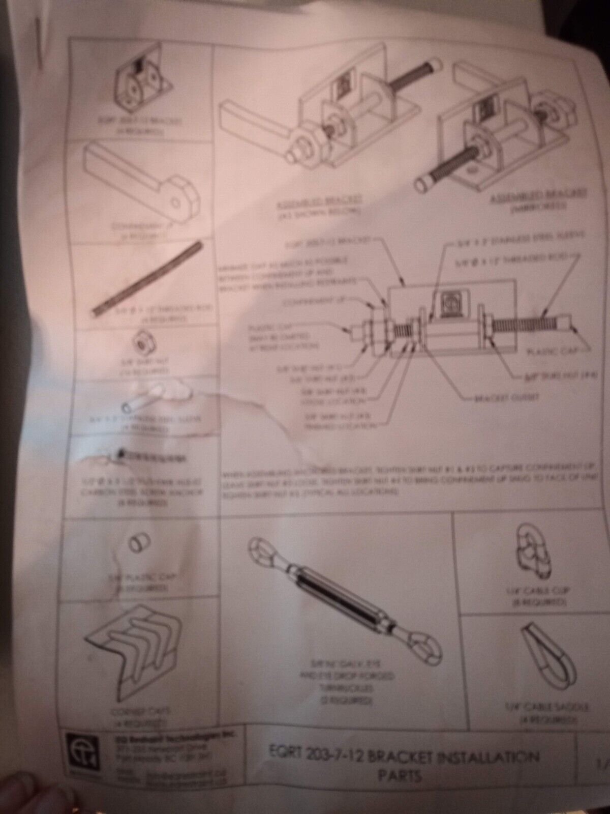 ð¥EQRT-203 Earthquake Seismic Restraint Kit + BONUS 2 x 25ft Aircraft Cablesð¥ - Image 2