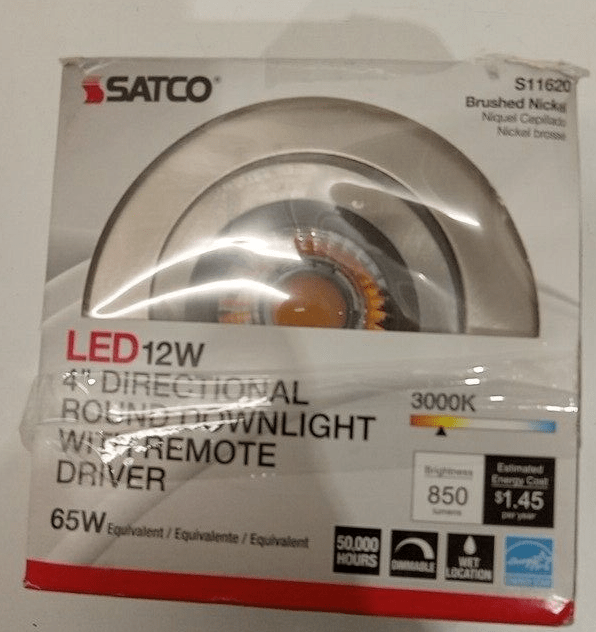 ð¥ð¥Satco S11620 - 12 watt LED Direct Wire Downlight Fixture Gimbaled 3000K✳️✳️ - Image 3