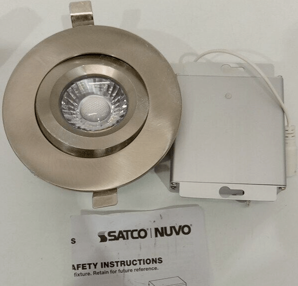 ð¥ð¥Satco S11620 - 12 watt LED Direct Wire Downlight Fixture Gimbaled 3000K✳️✳️ - Image 2