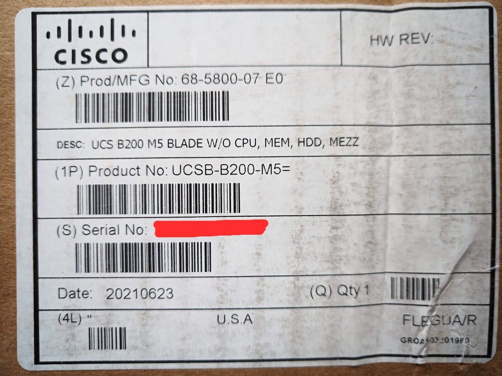 ð¥ð¥ Cisco UCS-B200-M5 Blade Server - WITHOUT cpu,mem,hdd,mezz - Open Boxð¥ð¥ - Image 8