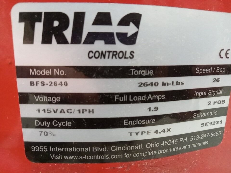ð¥ð¥TRIAC Controls BFS-2640 Battery Failsafe Electric Actuator✳️✳️ - Image 2