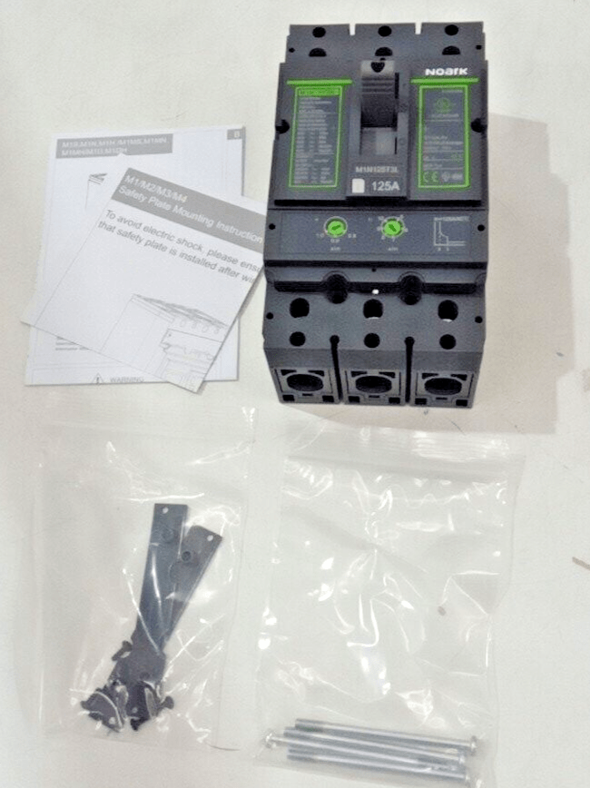 ð¥ð¥Noark M1N125T3L Molded Case Circuit Breaker - 3 Pole - 600V - 125 Amp✳️✳️ - Image 2