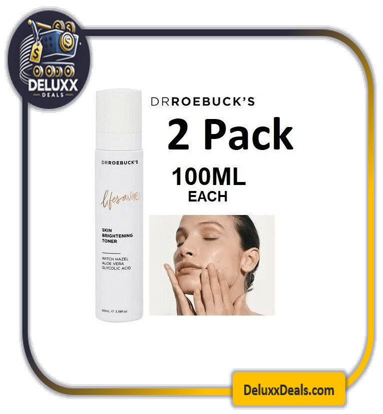 ð¥ð¥2 Pack! Dr Roebuck's Lifesaver Skin Brightening Toner - 100mL 3.38 fl.oz✳️✳️