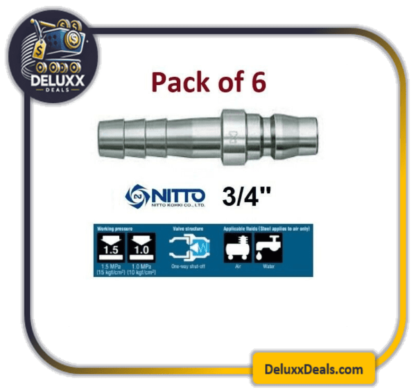 6 Pack Nitto Kohki 600PH 3/4