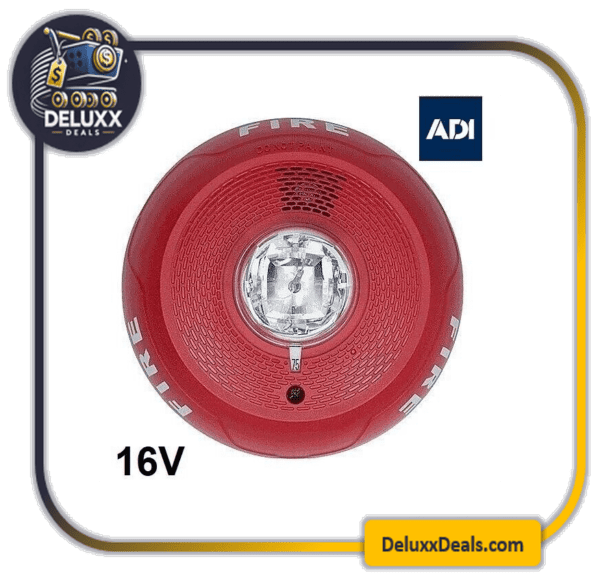 ADI ceiling FIRE SYSTEM SENSOR WITH Bilingual Horn Strobe 16V PC2RLED-B