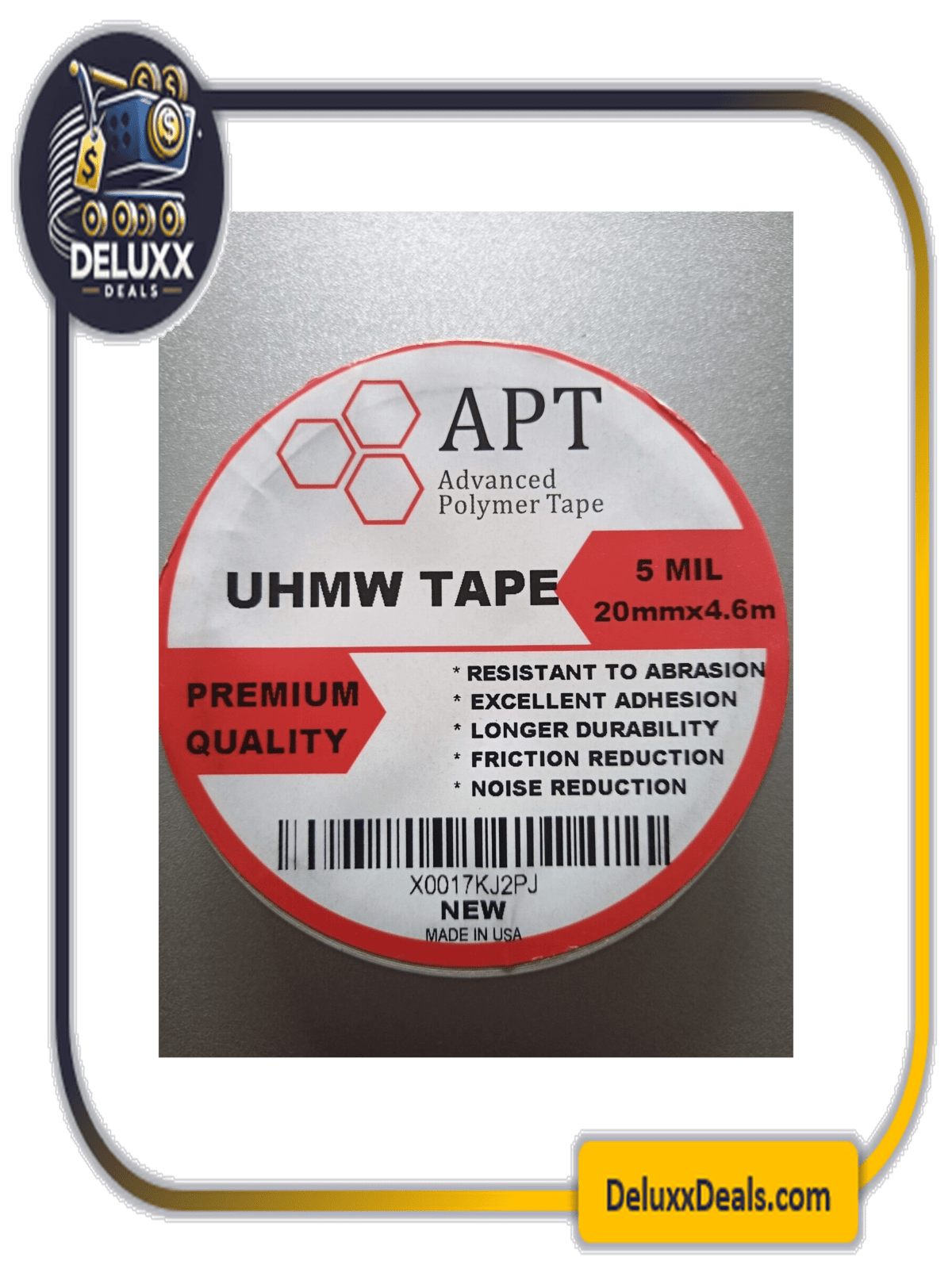 APT Advanced Polymer Tape UHMW (Ultra High Molecular Weight) 5 mil - 20mm x 4.6m