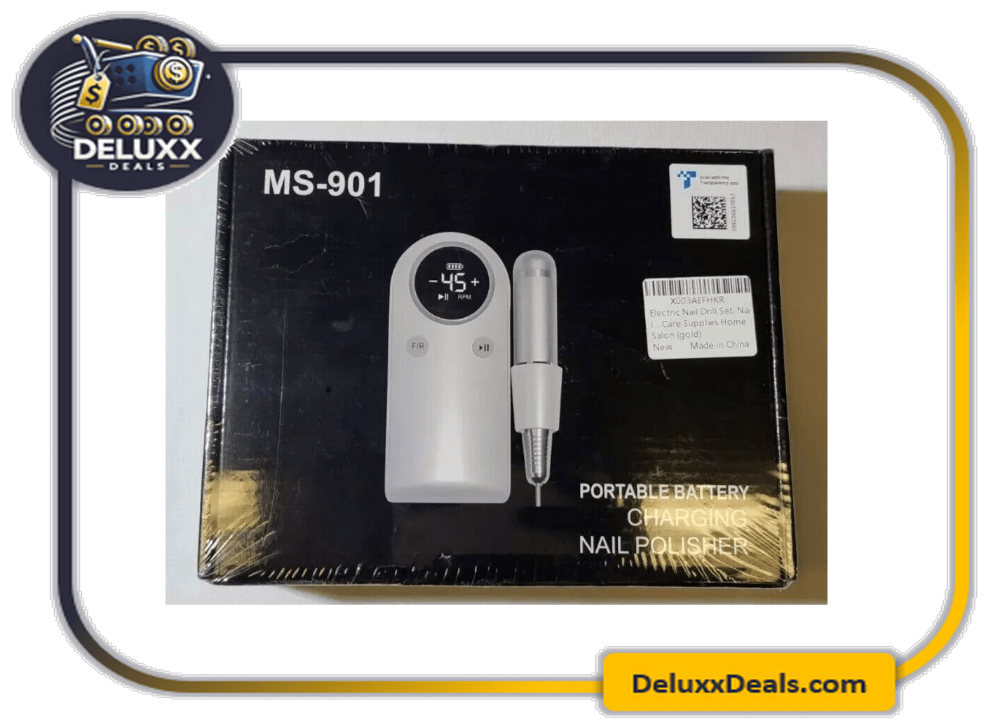 BESSIO MS-901 Portable Battery Charging Nail Polisher - Gold