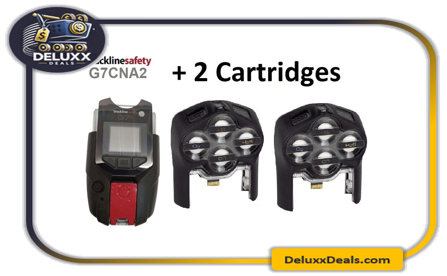 ✳️Duty Free✳️Blackline Safety G7c Cellular Safety Monitor G7C-NA2 + 2 Cartridges