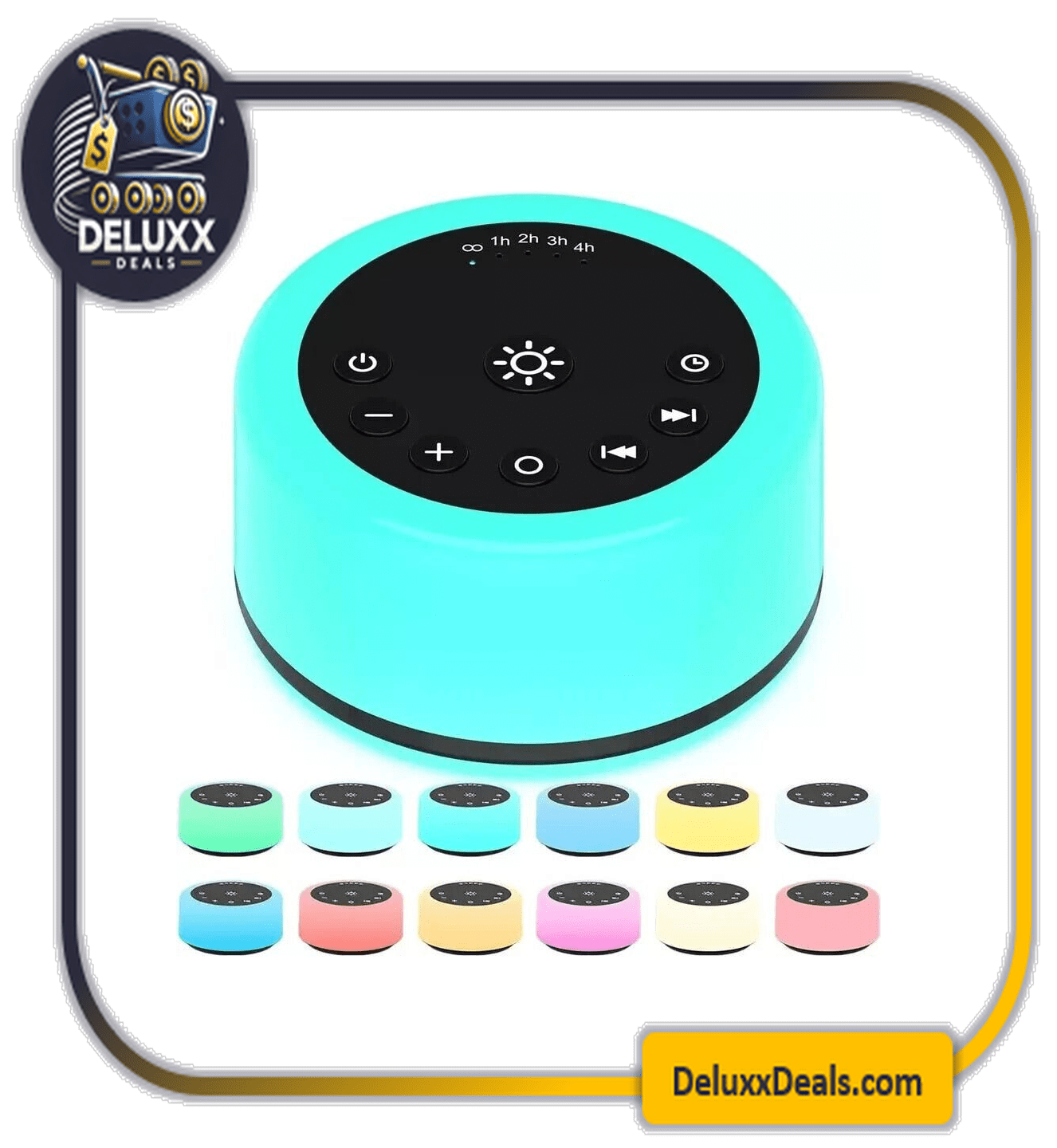 Colournoise Sound Machines White Noise Machine 12 Colors Night Light Brown Noise