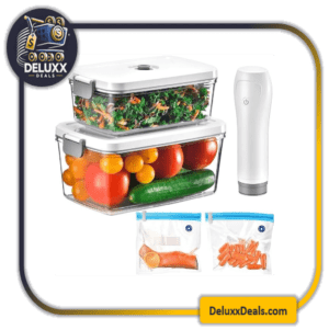 Fresh & Save Vacuum Pump Starter Set - 2 Containers, Vacuum Bags, and Pump