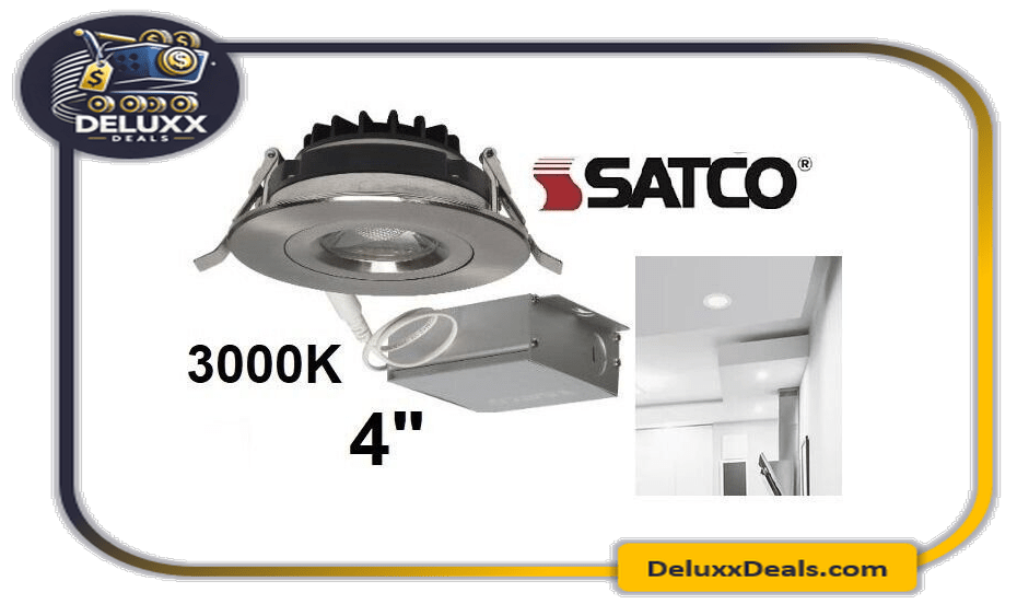 ð¥ð¥Satco S11620 - 12 watt LED Direct Wire Downlight Fixture Gimbaled 3000K✳️✳️