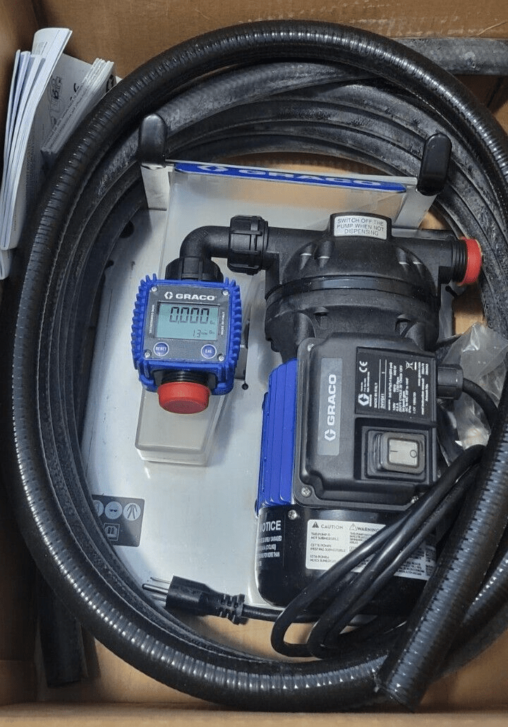 ✳️Duty Free✳Graco 24V641 LD Blue Electric Pump Package with Nozzle, Meter & Hose - Image 4
