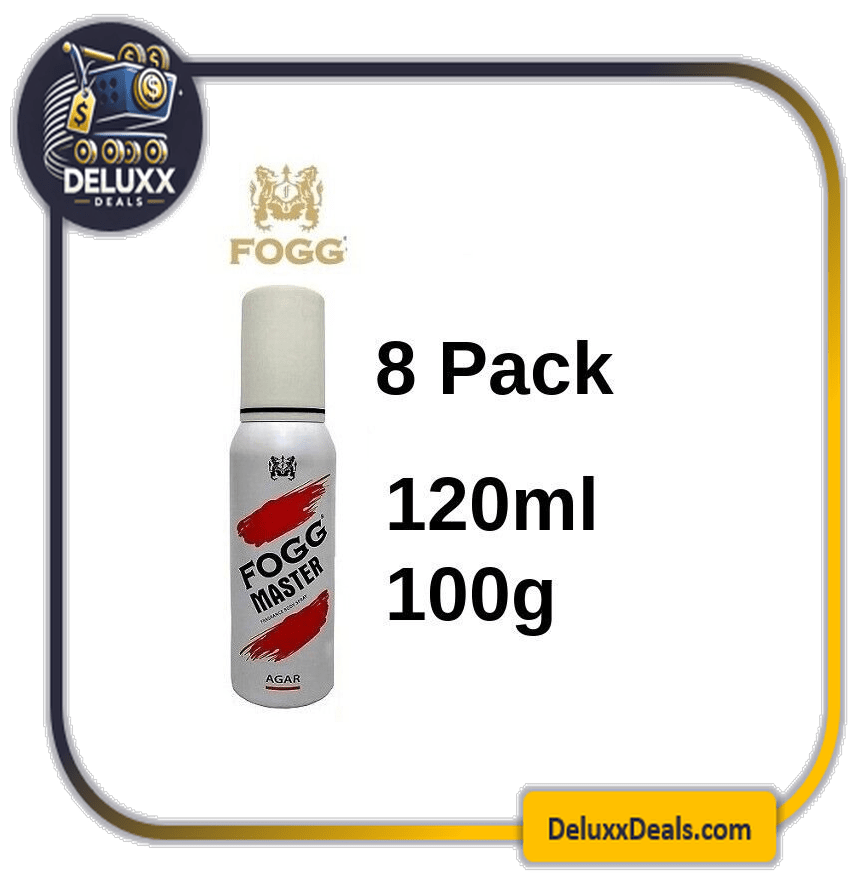 ✳️Duty Free✳️Lot of 8 FOGG Master Agar Fragrance Body Spray 120 ml / 100 gð¥