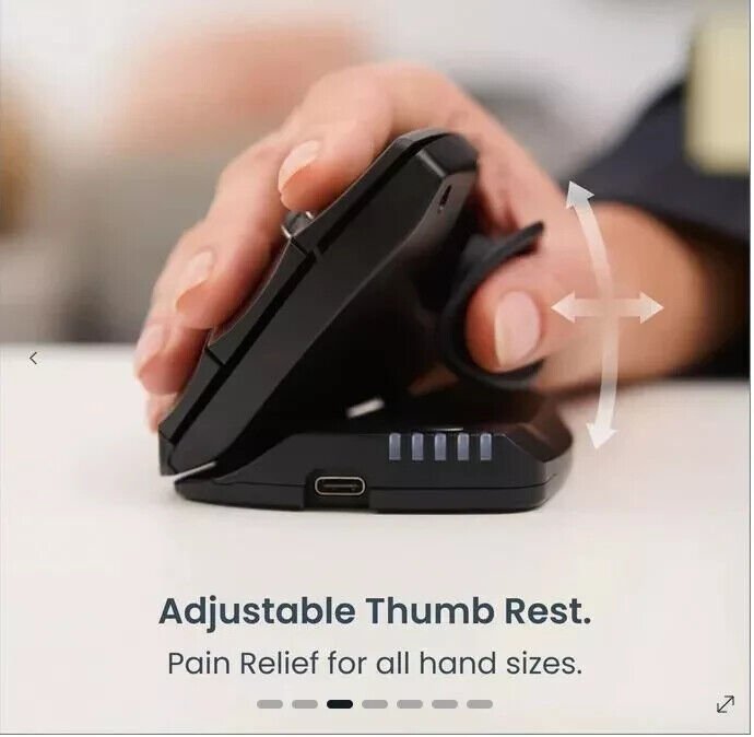 ✳️Duty Free✳️Contour Unimouse Ergonomic, Vertical Mouse, Left Handed CDUMBK11002 - Image 3