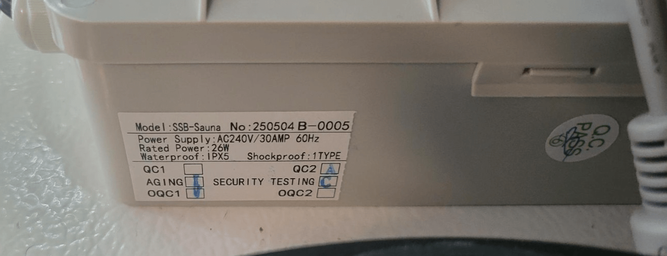 SaunaCore SSB-Sauna Control Kit - Image 3