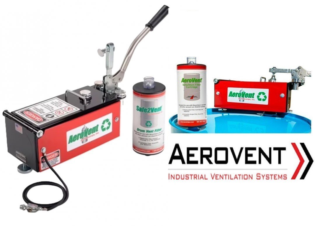 Newstripe 10004700 AeroVent 1X Aerosol Can Disposal System