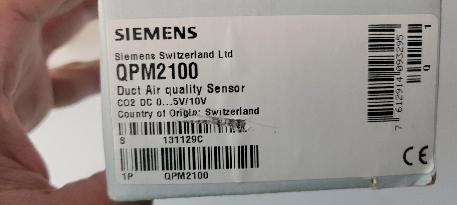 SIEMENS QPM2100 DUCT AIR QUALITY SENSOR CO2 - Image 2