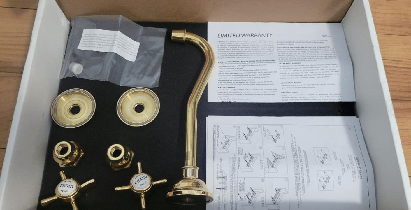 Fairfield Wall Mount Bathroom Faucet 3-947/03N NPB10324 - Image 2