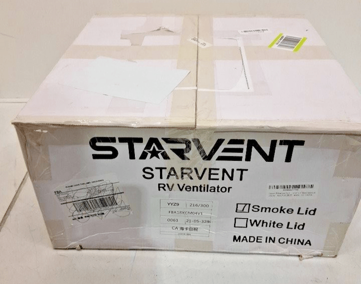 Starvent RV Roof Vent Fan 6-Speed-Reversible Standard, Smoke Lid - Image 2