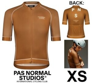 Pas Normal Studios Women's Cycling Mechanism Jersey, Dusty Brown,XS