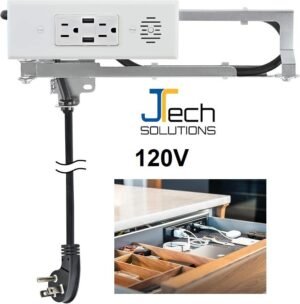 Docking Drawer 1514-110 Blade In-Drawer Outlet (2) 15 Amp AC - White