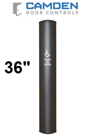 Camden Door Controls CM-7436 Black Anodized Finish