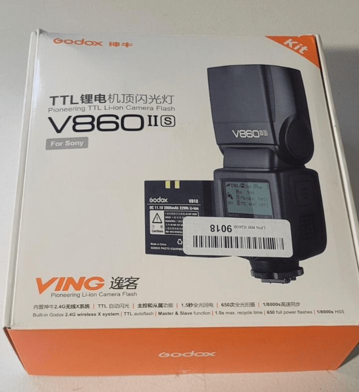 Godox V860II-S TTL HSS 2.4G Camera Flash Speedlite for Sony